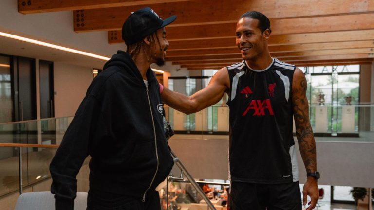 Van Dijk Welcomes Barcola to Liverpool in Video and Photos