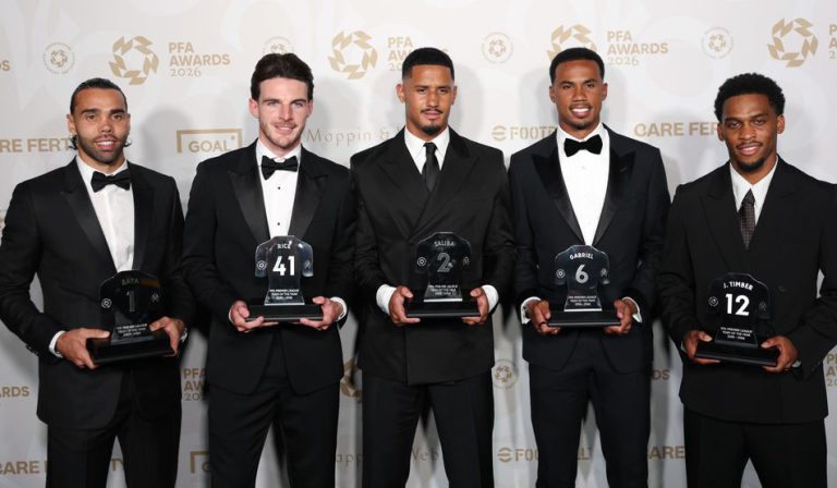 Five Arsenal Players Named to PFA Team of the Year