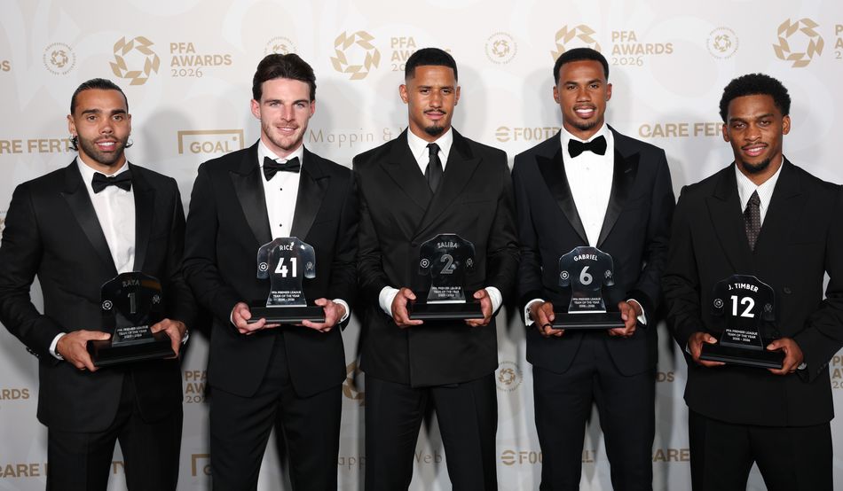 Five Arsenal Players Named to PFA Team of the Year
