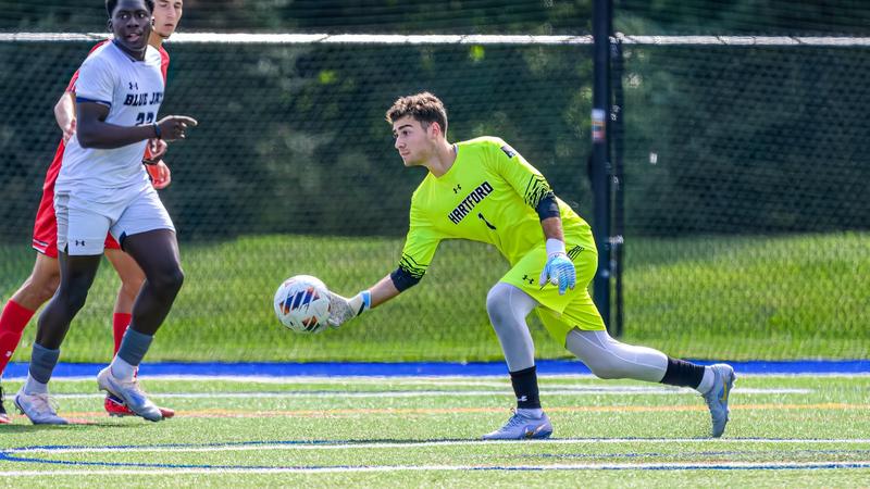 Hartford Men's Soccer Drops First Game of Season to Trinity